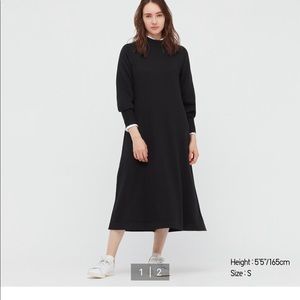 Uniqlo Black Midi Dress